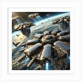 Orbital Weapons Platforms Converted Art Print