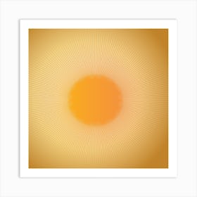 Abstract Sun Rays Art Print