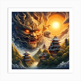 Asian Demon Art Print