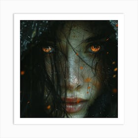 Woman In A Hood Art Print