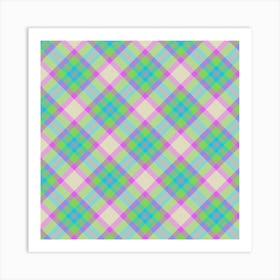 Plaid Pattern 15 Art Print