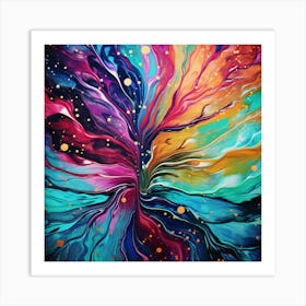 Abstract Tree Of Life Art Print