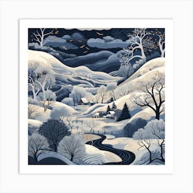 Winter Landscape 2 Art Print