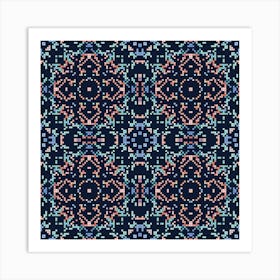 variety of multicolored squares 8 Art Print