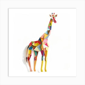 Origami Giraffe Art Print