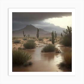 Desert Landscape Art Print