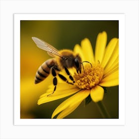 Smart bee Art Print