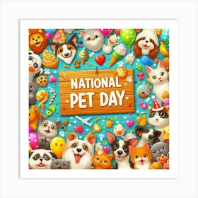 National Pet Day 8 Art Print