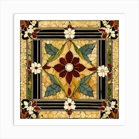 Stained Glass Mosaic Art Print