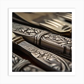 Silver Cutlery Art Print