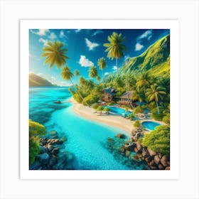 Tropical Island 2 Art Print