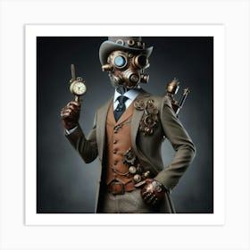 Steampunk Man Art Print