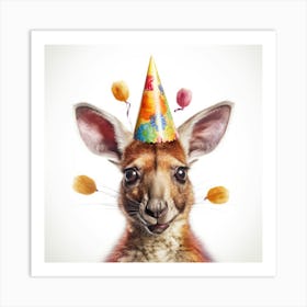 Birthday Kangaroo 7 Art Print