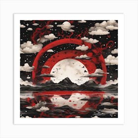 Clouds and Stars Art Print