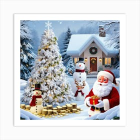 Santa Claus 8 Art Print