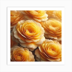 Yellow Roses 1 Art Print