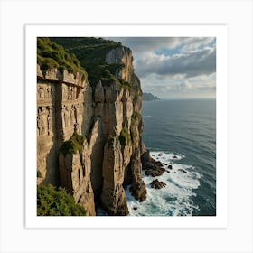 Cliffs Of Hong Kong Art Print