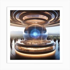 Futuristic Space Station 18 Art Print