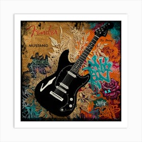 Fender Mustang Art Print