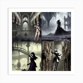 Vampire Woman Art Print