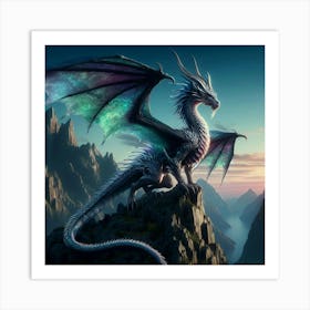 Dragon In The Sky Art Print