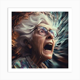 Old Lady Art Print