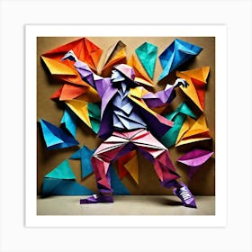 Origami Dancer 53 Art Print