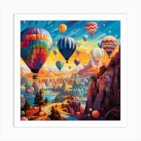 Hot Air Balloons 3 Art Print