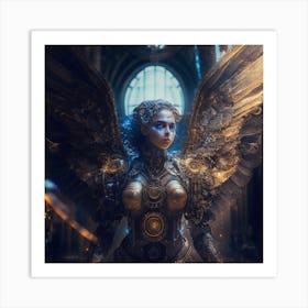 Steampunk Angel 8 Art Print