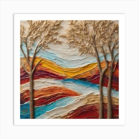 Abstract Landscape Painting 8 Art Print