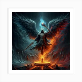 Angel Of Fire 3 Art Print