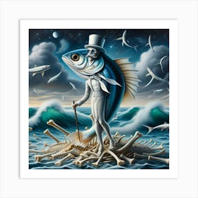 Sardines art print Art Print