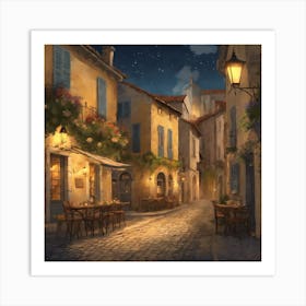 Street At Night Art Print