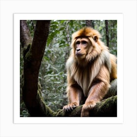 Monkey See-Monkey Do Art Print