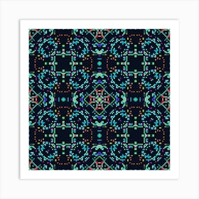 variety of multicolored squares 11 Art Print