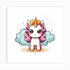 Cute Unicorn 277 Art Print