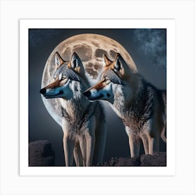 Wolf Moon 1 Art Print