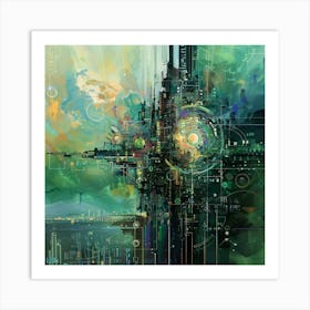 Futuristic City Art Print