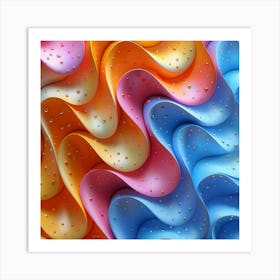 Abstract Wavy Pattern 5 Art Print