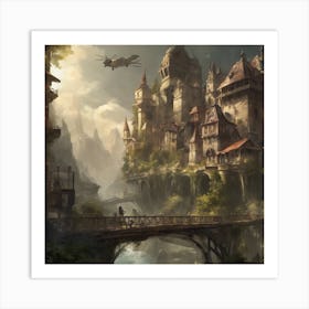 Fantasy City 42 Art Print