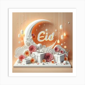 Eid Greeting Card Art Print