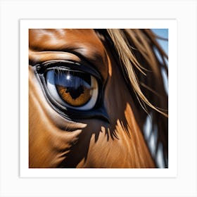 Eye Of A Horse 26 Art Print