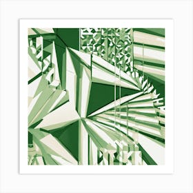 Abstract Green Art Print