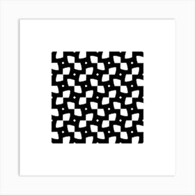 Abstract Black And White Pattern Art Print