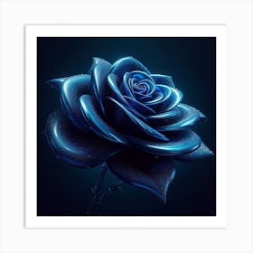 Dark Rose Art Print