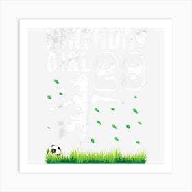 Playing Soccer Happy Birthday 23 Years Old To Me Girl Player Art Print