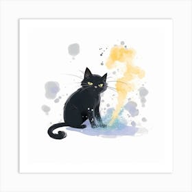 Black Cat 9 Art Print