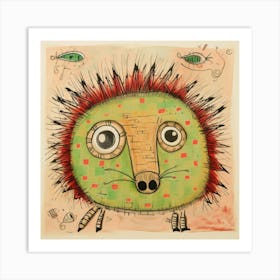 Abstract Hedgehog 1 Art Print