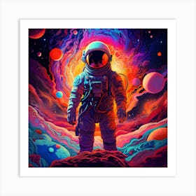 Space Astronaut Art Print