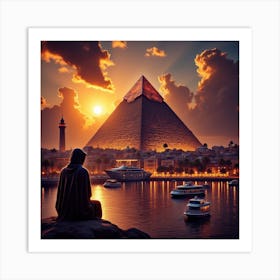 Egypt At Sunset 6 Art Print